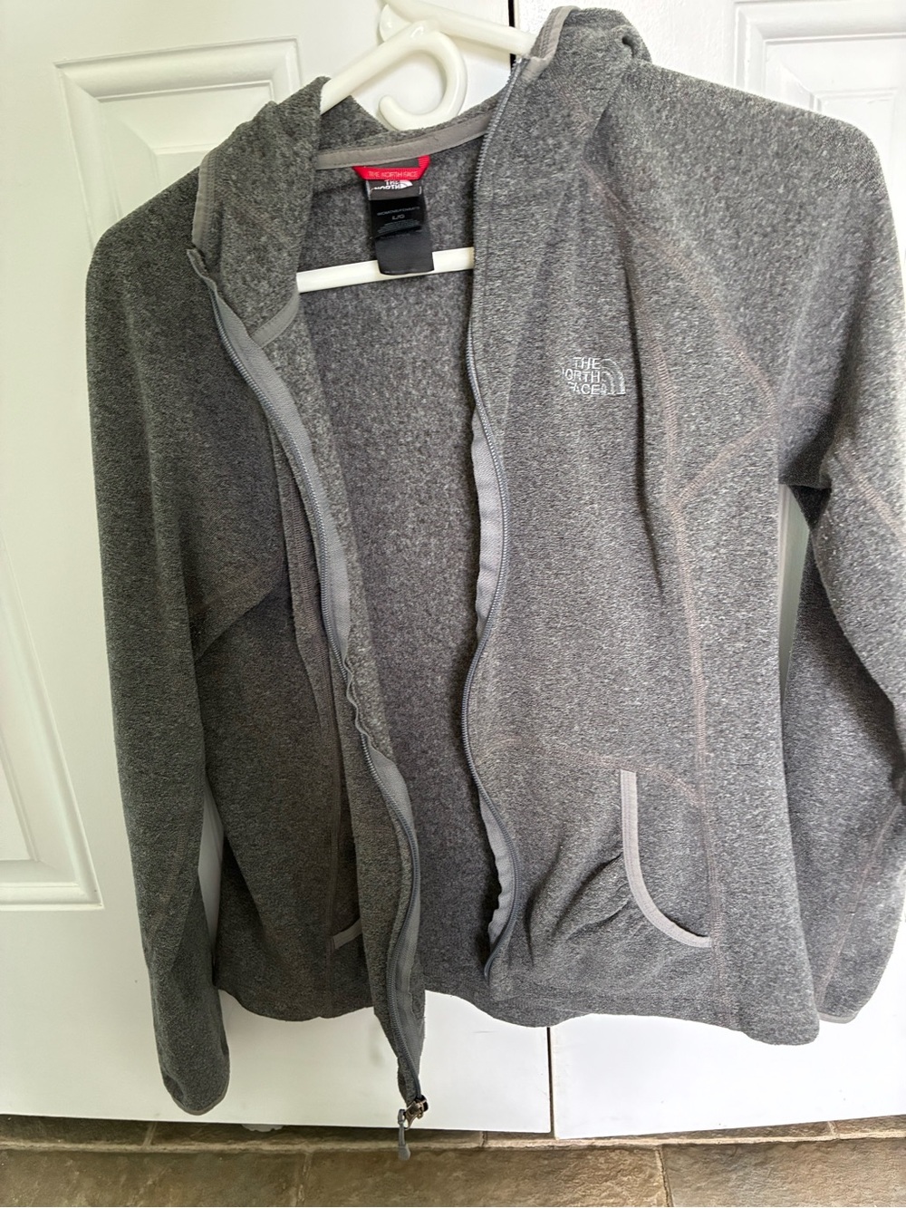 The North Face Gray Zip-Up Women's Fleece Jacket